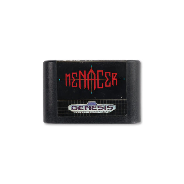 Menacer: 6-Game Cartridge for Sega Genesis - Cartridge front with label - Game only.