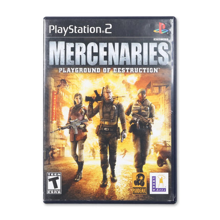 Mercenaries for Sony PlayStation 2 - Case front cover - Complete in box or case and game.