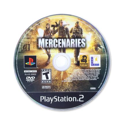 Mercenaries for Sony PlayStation 2 - Disc front with label - Game only.