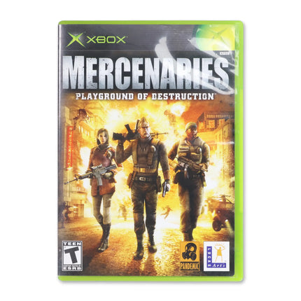 Mercenaries for Microsoft Xbox - Case front cover - Complete in box or case and game.