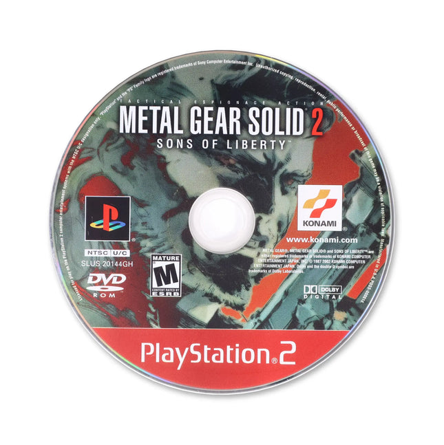 Metal Gear Solid 2 [Greatest Hits] for Sony PlayStation 2 - Disc front with label - Game only.