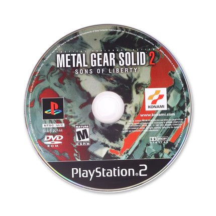 Metal Gear Solid 2 for Sony PlayStation 2 - Disc front with label - Game only.
