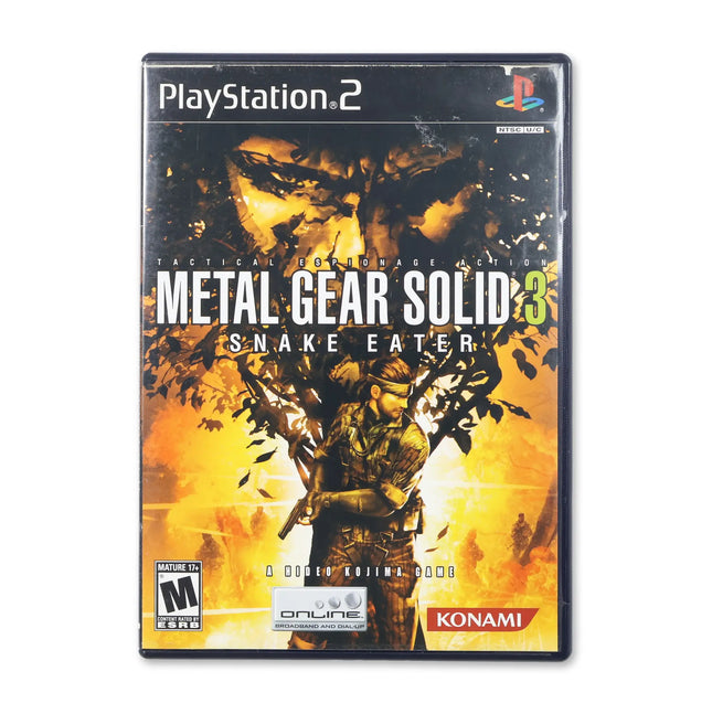 Metal Gear Solid 3 Snake Eater for Sony PlayStation 2 - Case front cover - Complete in box or case and game.