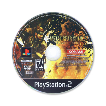 Metal Gear Solid 3 Snake Eater for Sony PlayStation 2 - Disc front with label - Game only.
