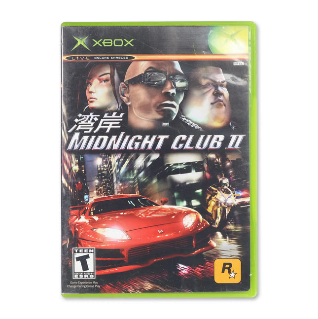 Midnight Club 2 for Microsoft Xbox - Case front cover - Complete in box or case and game.
