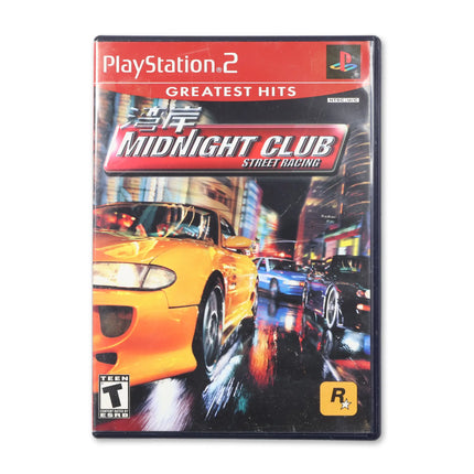 Midnight Club Street Racing [Greatest Hits] for Sony PlayStation 2 - Case front cover - Complete in box or case and game.