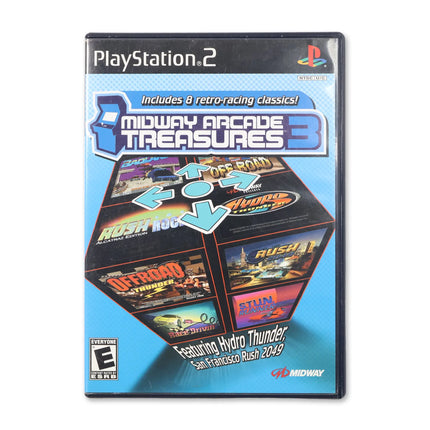 Midway Arcade Treasures 3 for Sony PlayStation 2 - Case front cover - Complete in box or case and game.