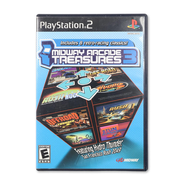 Midway Arcade Treasures 3 for Sony PlayStation 2 - Case front cover - Complete in box or case and game.