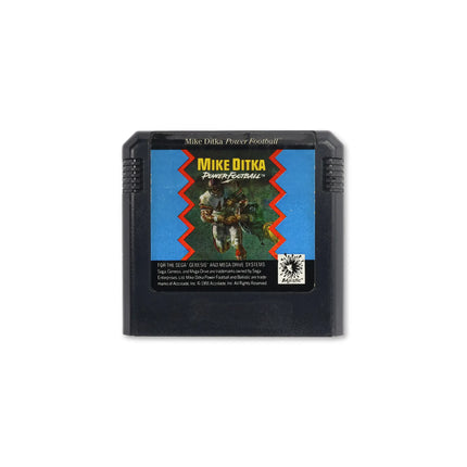 Mike Ditka Power Football for Sega Genesis - Cartridge front with label - Game only.