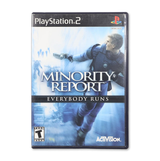 Minority Report for Sony PlayStation 2 - Case front cover - Complete in box or case and game.