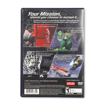 Mission Impossible Operation Surma for Sony PlayStation 2 - Case back cover - Product gallery.