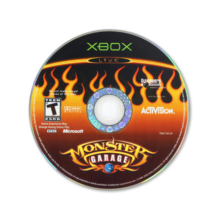 Monster Garage for Microsoft Xbox - Disc front with label - Game only.