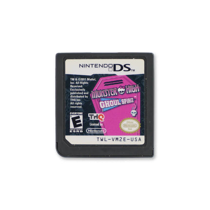 Monster High: Ghoul Spirit for Nintendo DS - Cartridge front with label - Game only.