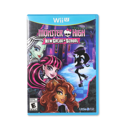 Monster High: New Ghoul in School for Wii U - Box front - Complete in box or box and game.