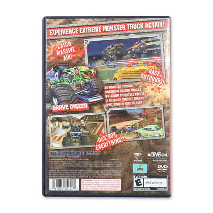 Monster Jam for Sony PlayStation 2 - Case back cover - Product gallery.