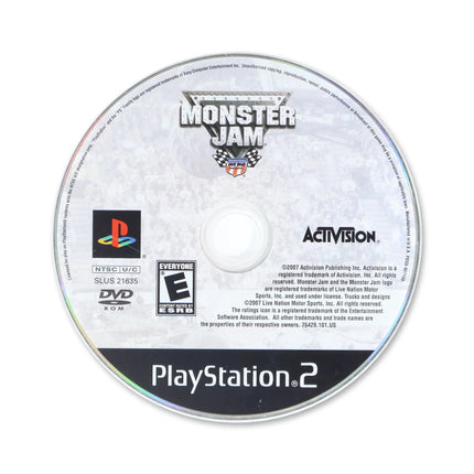 Monster Jam for Sony PlayStation 2 - Disc front with label - Game only.