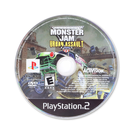 Monster Jam Urban Assault for Sony PlayStation 2 - Disc front with label - Game only.