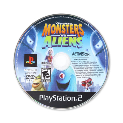 Monsters vs. Aliens for Sony PlayStation 2 - Disc front with label - Game only.