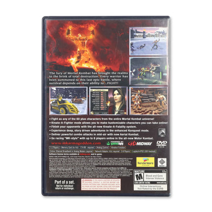 Mortal Kombat Armageddon for Sony PlayStation 2 - Case back cover - Product gallery.