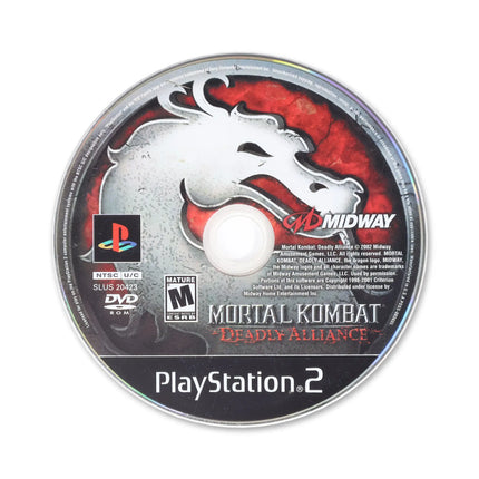Mortal Kombat Deadly Alliance for Sony PlayStation 2 - Disc front with label - Game only.