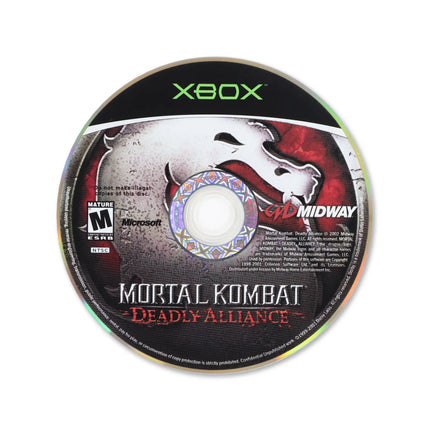 Mortal Kombat Deadly Alliance for Microsoft Xbox - Disc front with label - Game only.