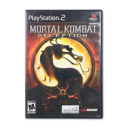 Mortal Kombat Deception for Sony PlayStation 2 - Case front cover - Complete in box or case and game.
