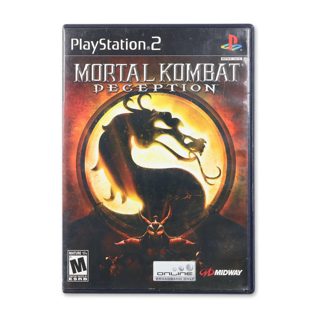 Mortal Kombat Deception for Sony PlayStation 2 - Case front cover - Complete in box or case and game.