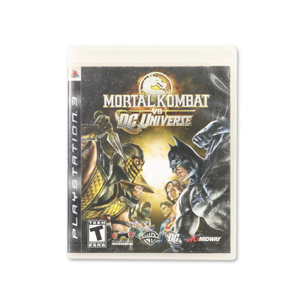 Mortal Kombat vs. DC Universe for PlayStation 3 - Box front - Complete in box or box and game.