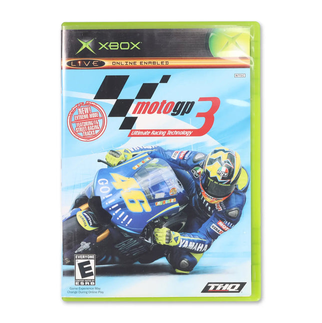 Moto GP 3 for Microsoft Xbox - Case front cover - Complete in box or case and game.