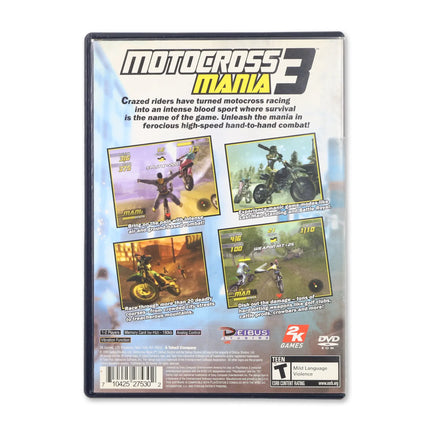 Motocross Mania 3 for Sony PlayStation 2 - Case back cover - Product gallery.