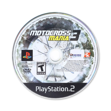 Motocross Mania 3 for Sony PlayStation 2 - Disc front with label - Game only.