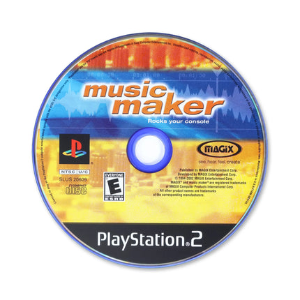 Music Maker for Sony PlayStation 2 - Disc front with label - Game only.