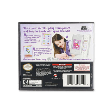 My Secret Diary for Nintendo DS - Box back - Product gallery.