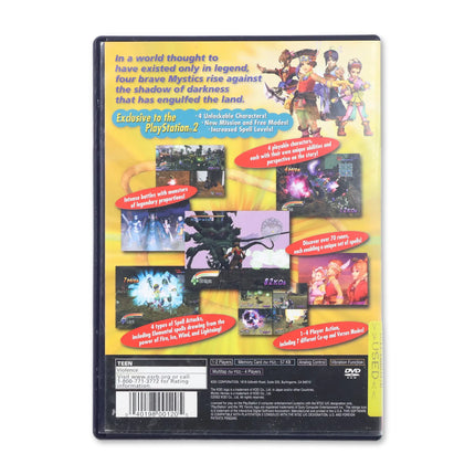 Mystic Heroes for Sony PlayStation 2 - Case back cover - Product gallery.
