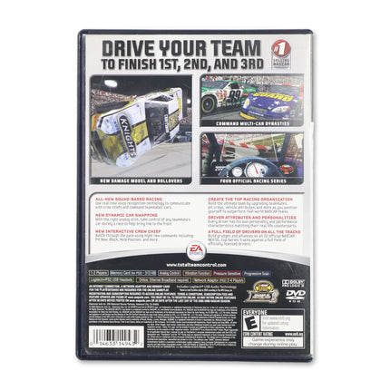 NASCAR 06 Total Team Control for Sony PlayStation 2 - Case back cover - Product gallery.