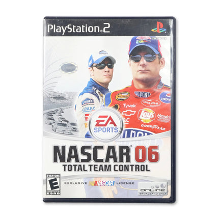 NASCAR 06 Total Team Control for Sony PlayStation 2 - Case front cover - Complete in box or case and game.