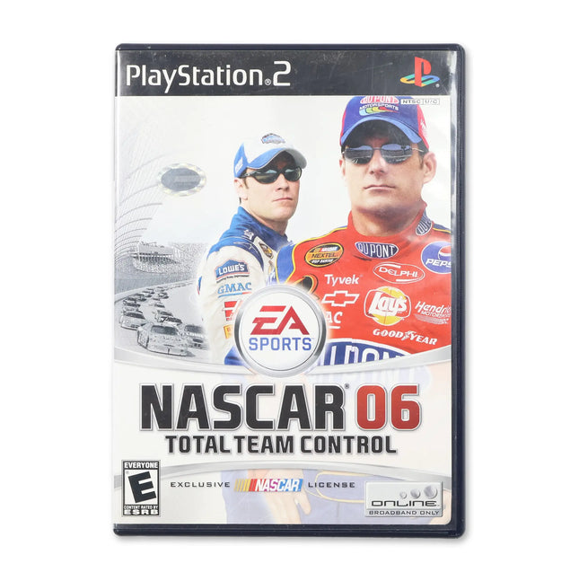 NASCAR 06 Total Team Control for Sony PlayStation 2 - Case front cover - Complete in box or case and game.