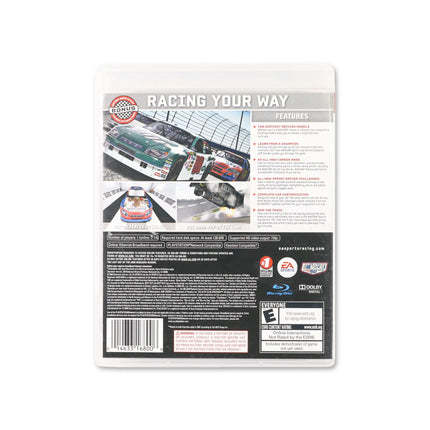 NASCAR 09 for PlayStation 3 - Box back - Product gallery.