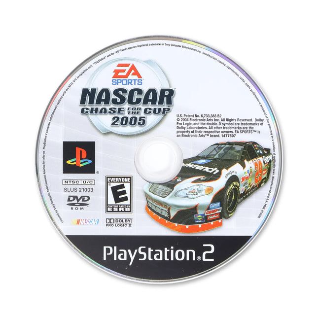 NASCAR Chase for the Cup 2005 for Sony PlayStation 2 - Disc front with label - Game only.