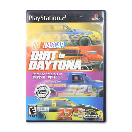 NASCAR Dirt to Daytona for Sony PlayStation 2 - Case front cover - Complete in box or case and game.