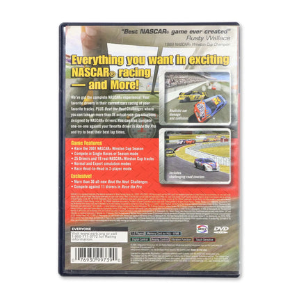 NASCAR Heat 2002 for Sony PlayStation 2 - Case back cover - Product gallery.