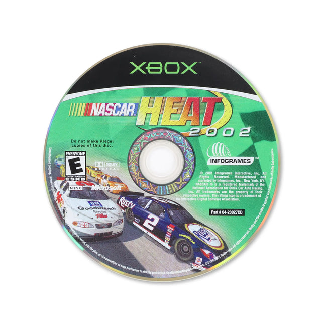 NASCAR Heat 2002 for Microsoft Xbox - Disc front with label - Game only.