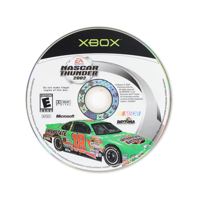NASCAR Thunder 2002 for Microsoft Xbox - Disc front with label - Game only.