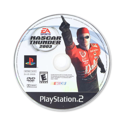 NASCAR Thunder 2003 for Sony PlayStation 2 - Disc front with label - Game only.