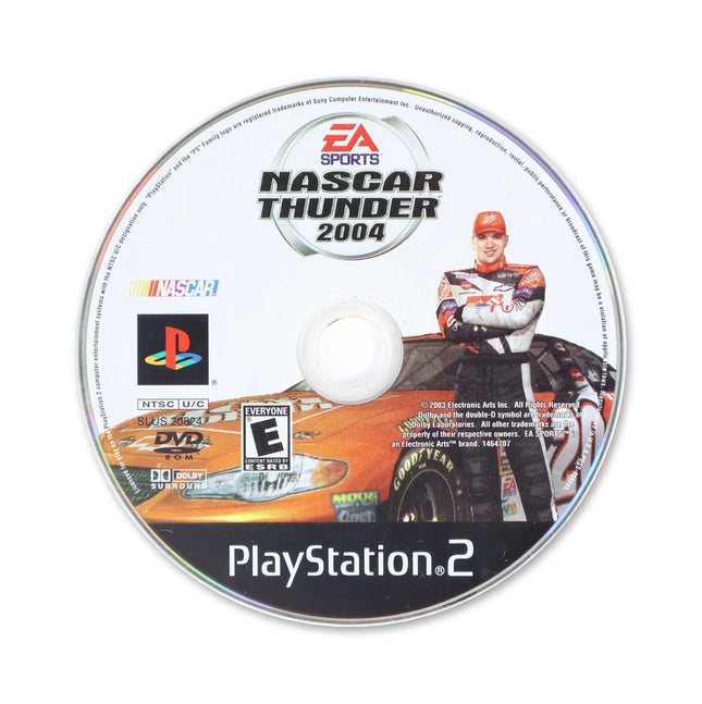 NASCAR Thunder 2004 for Sony PlayStation 2 - Disc front with label - Game only.