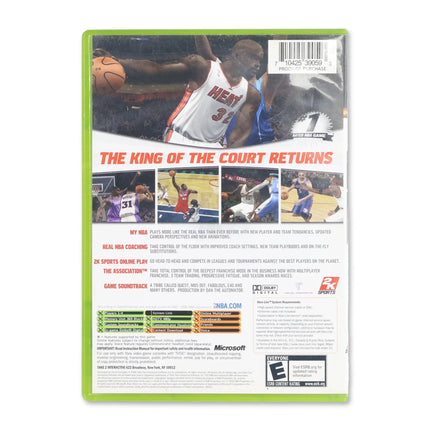 NBA 2K7 for Microsoft Xbox - Case back cover - Product gallery.