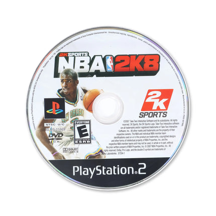 NBA 2K8 for Sony PlayStation 2 - Disc front with label - Game only.