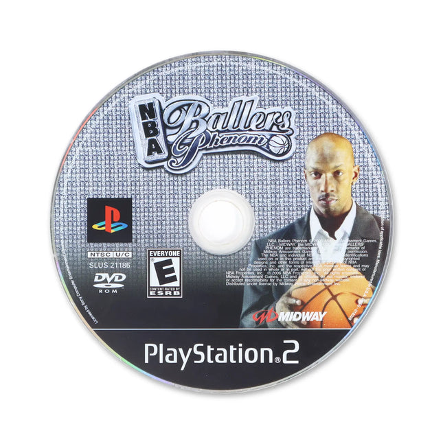 NBA Ballers Phenom for Sony PlayStation 2 - Disc front with label - Game only.