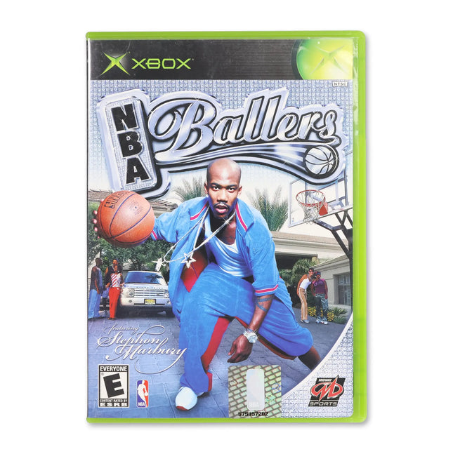 NBA Ballers for Microsoft Xbox - Case front cover - Complete in box or case and game.