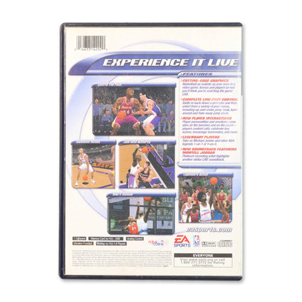 NBA Live 2001 for Sony PlayStation 2 - Case back cover - Product gallery.